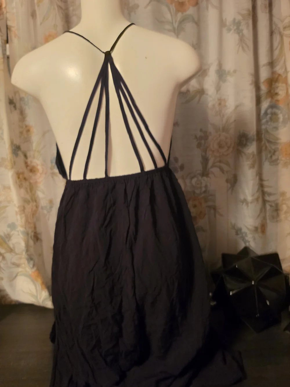 Victoria's Secret Black Crochet-Detail Maxi Dress - Picture 3 of 4